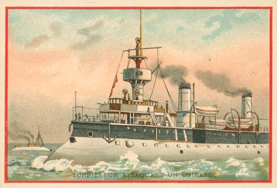 戦艦を攻撃する魚雷艇 作： French School